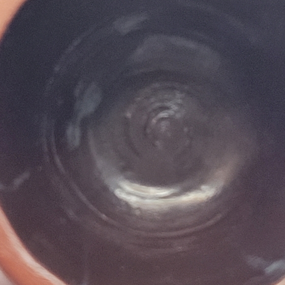 Handthrown Pottery w/ unique grooved design. Red clay, finished interior. Small. - Picture 4 of 7